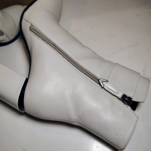 Made in Italy - Bruno Premi Ghiaccio (Ice) Creamy White Ankle Boots - Picture 5 of 8